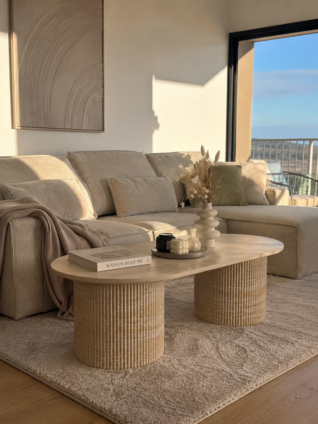 Table Basse Travertin